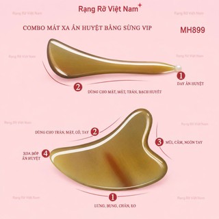 Bộ Massage Nâng Cơ Mặt Bằng Đá Giúp Giảm Nếp Nhăn , Chống Lão Hóa, Trẻ Hóa Làn Da Hiệu Quả - Miếng Đá Guasha Trong Suốt