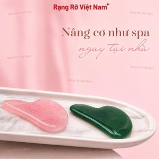 Đá Guasha Massage Nâng Cơ Mặt - Giúp Thon Gọn Mặt. Đá Guasha Thạch Anh Cao Cấp Fullbox. Đá Guasha Giúp Trẻ Hóa Da