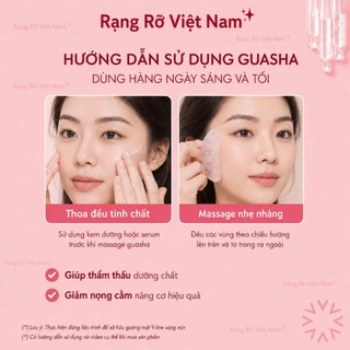 Đá Guasha Massage Nâng Cơ Mặt - Giúp Thon Gọn Mặt. Đá Guasha Thạch Anh Cao Cấp Fullbox. Đá Guasha Giúp Trẻ Hóa Da