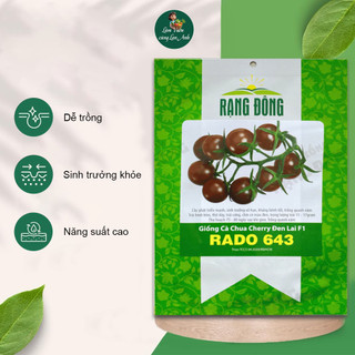 Hạt giống Cà Chua Cherry Đen Lai F1 (Gói 1g~45 hạt) Siêu Đậu Quả, Giàu Dinh Dưỡng, Nhanh Thu Hoạch