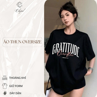 Áo Thun Nữ Chepol Form Rộng, In Overflow, Áo Phông Chất Cotton Co Giãn 4 Chiều Cao Cấp, Mềm Mịn, Có Bigsize-CP_10955