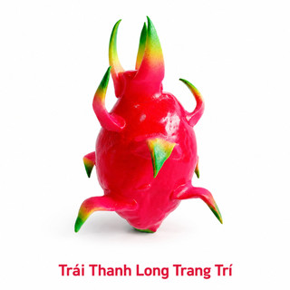 Trái Thanh Long Giả Cao Cấp Trang Trí | Trái Cây Giả Nhựa Foam Giống Thật Decor Quán Cà Phê Khách Sạn