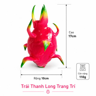Trái Thanh Long Giả Cao Cấp Trang Trí | Trái Cây Giả Nhựa Foam Giống Thật Decor Quán Cà Phê Khách Sạn