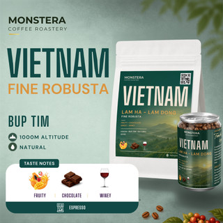 Vietnam - Fine Robusta Lâm Hà, Lâm Đồng - Espresso - Nguyên hạt - Monstera Roastery