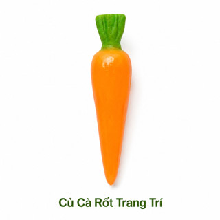 Củ Cà Rốt Giả Cao Cấp Trang Trí | Trái Cây Giả Nhựa Foam Giống Thật Decor Quán Cà Phê Khách Sạn