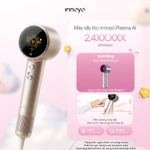 Máy sấy tóc Innoyo Plasma AI - 1 tỷ Plasma ion kép, màn hình cảm ứng, tích hợp AI, 7 chế độ sấy - Bảo hành 24 tháng — ảnh 1