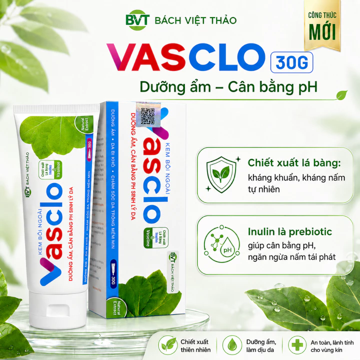 [Che Tên] Gel Bôi Phụ Khoa VASCLO Hỗ Trợ Giảm Nấm Ngứa Nấm Candida, Chăm Sóc Vùng Kín Nam Nữ