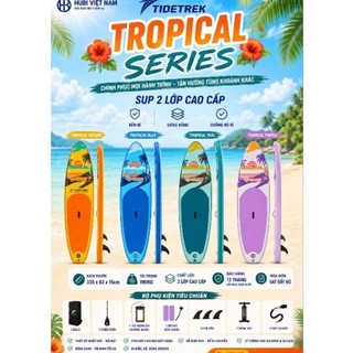 TROPICAL PURPLE - 70D - TIDETREK - Thuyền SUP / Ván chèo đứng bơm hơi