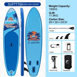 TROPICAL BLUE - 70A - TIDETREK - Thuyền SUP / Ván chèo đứng bơm hơi