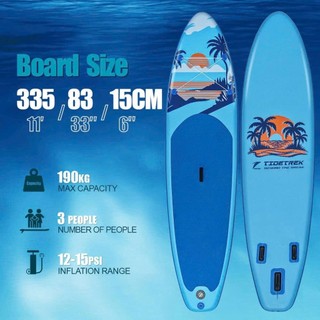 TROPICAL BLUE - 70A - TIDETREK - Thuyền SUP / Ván chèo đứng bơm hơi