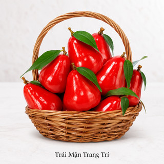 Trái Mận Giả Cao Cấp Trang Trí | Trái Cây Giả Nhựa Foam Giống Thật Decor Quán Cà Phê Khách Sạn