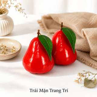 Trái Mận Giả Cao Cấp Trang Trí | Trái Cây Giả Nhựa Foam Giống Thật Decor Quán Cà Phê Khách Sạn