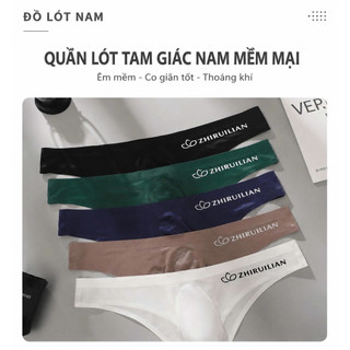 quần lót nam không đường viền -lụa băng mát lạnh