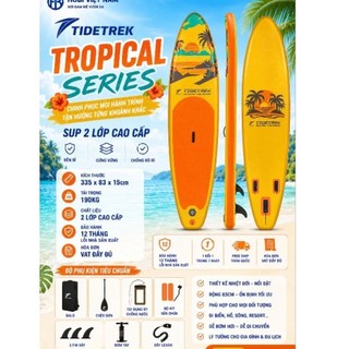 TROPICAL YELLOW - 70B - TIDETREK - Thuyền SUP / Ván chèo đứng bơm hơi