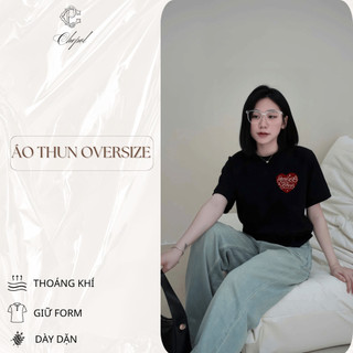 Áo Thun Nữ CHEPOL Cao Cấp, Áo Phông Local Brand Basic Form Oversized Cổ Tròn, Tay Ngắn có bigsize đến 120kg - CP_x8183