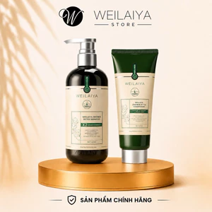 Dầu Gội Xả Gừng Weilaiya X2 Ginger Essence 420ml + 200ml Chính Hãng | Detox Da Đầu, Giảm Bết, Dưỡng Mềm Mượt