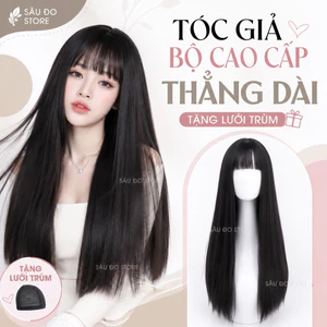 TÓC GIẢ NGUYÊN ĐẦU THẲNG MÁI THƯA HÌNH THẬT SHOP UY TÍN HÀNG CAO CẤP