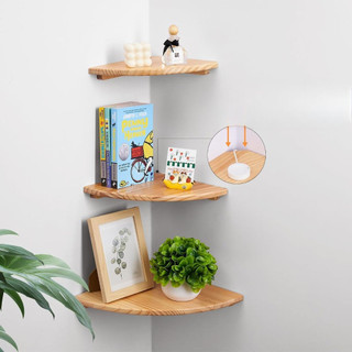3 kệ góc 90 kệ góc tường đựng đồ đa năng wifi  decor trang trí treo tường không khoan tường