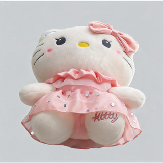Gấu Bông Bunkit - Gấu Bông Hello Kitty Váy 2 Tầng Thú Nhồi Bông Hoạt Hình Siêu Cưng Cho Bé 40cm