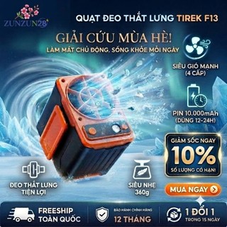 Quạt Mini Đeo Thắt Lưng F13 Hàng Chính Hãng- Chạy Liên Tục 8h-24h Tích Hợp Sạc Dự Phòng 10000mAh