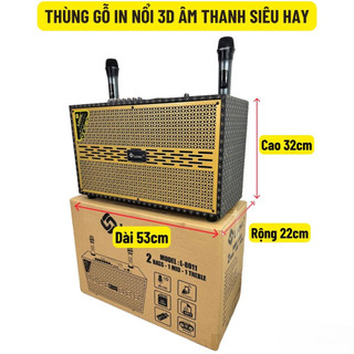 NEW 2025 | Loa Xách Tay 3 Đường Tiếng LEONG L8011 2 Bass 1 Treble, Công Suất Lớn Kèm 2 Mic Kết Nối Đa Dạng.