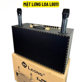 NEW 2025 | Loa Xách Tay 3 Đường Tiếng LEONG L8011 2 Bass 1 Treble, Công Suất Lớn Kèm 2 Mic Kết Nối Đa Dạng.