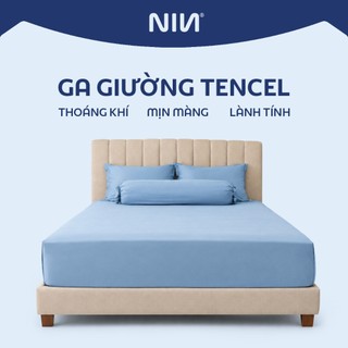 [MỚI 2026] Ga Trải Gường Tencel 60S Cao Cấp | Màu Trơn | Vải Tencel 100%, Mát Lạnh, Chất Vải Mịn Màng