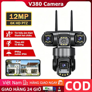 Camera 4G 3 mắt trong ngoài trời chống nước, đàm thoại giọng nói, theo dõi di động