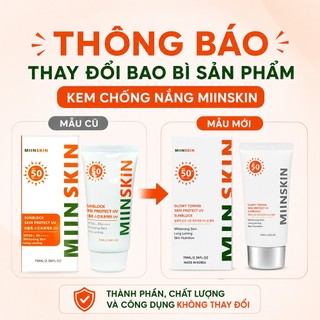 Kem chống nắng MIINSKIN SPF 50 PA++++ (70ml)