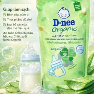 Nước Rửa Bình Sữa Dnee Oganic Chai 600ml tiện lợi