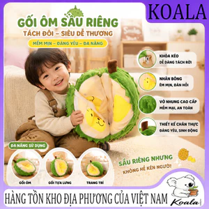 Gối ôm sầu riêng có thể tháo rời, gấu bông sầu riêng báo đáp nhiều múi, gối mềm giải stress quà tặng sinh nhật bạn gái t