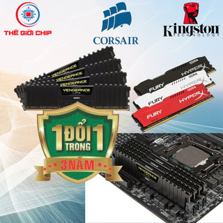 RAM PC 8GB 2666MHz DDR4 KINGSTON FURY*CORSAIR Vengeance LPX 8GB/3200 (tản nhiệt) I like new Box Bảo hánh 36 Tháng