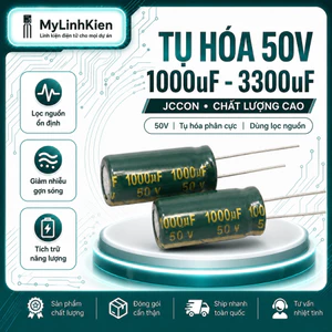 Tụ hoá 50V 1000uF-3300uF chính hãng Jcon chất lượng cao