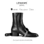 Giày da bò Zip Boots LEMANS ZB01.1, Mũi nhọn, Đế tăng cao 5cm, BH 12 tháng