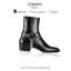 Giày da bò Zip Boots LEMANS ZB01.1, Mũi nhọn, Đế tăng cao 5cm, BH 12 tháng