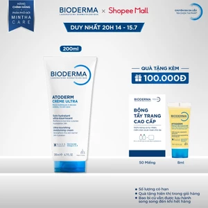 Kem dưỡng ẩm dành cho da nhạy cảm và da khô Bioderma Atoderm Crème Ultra 200ml