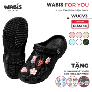 Dép Sục WABIS Kim Cương Đế 3cm Không Thấm Nước, Nhẹ, Êm Chân, Chống Trượt [WUC-V3]