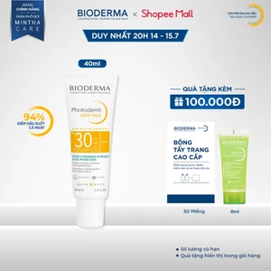 Chống nắng dành cho da mụn Bioderma Photoderm Akn Mat Spf30 - 40ml