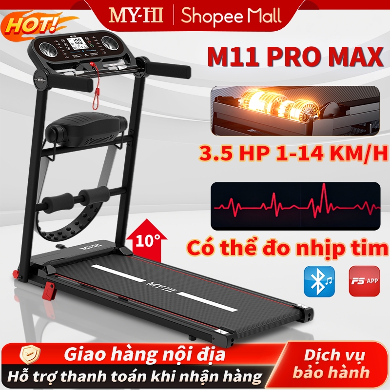 Máy chạy bộ tại nhà MY-HI M11 PRO MAX,Điều Khiển APP,Theo Dõi Nhịp Tim,Kết Nối Bluetooth Âm Nhạc,Đi bộ và chạy được