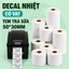 Decal nhiệt in tem trà sữa loại 50x30mm 30x50 30x50mm 30*50 giấy in nhiệt 5x3 50*30 50x30 tem dán ly cốc