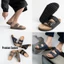 Dép trấu đệm cao su êm chân quai ngang đôi 2 khóa chất da Microfiber và da lộn đế công thái học chống trơn trượt