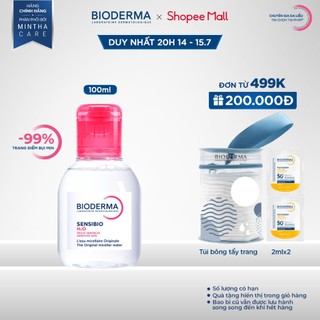 Dung dịch làm sạch và tẩy trang công nghệ Micellar Bioderma Sensibio H2O - 100ml