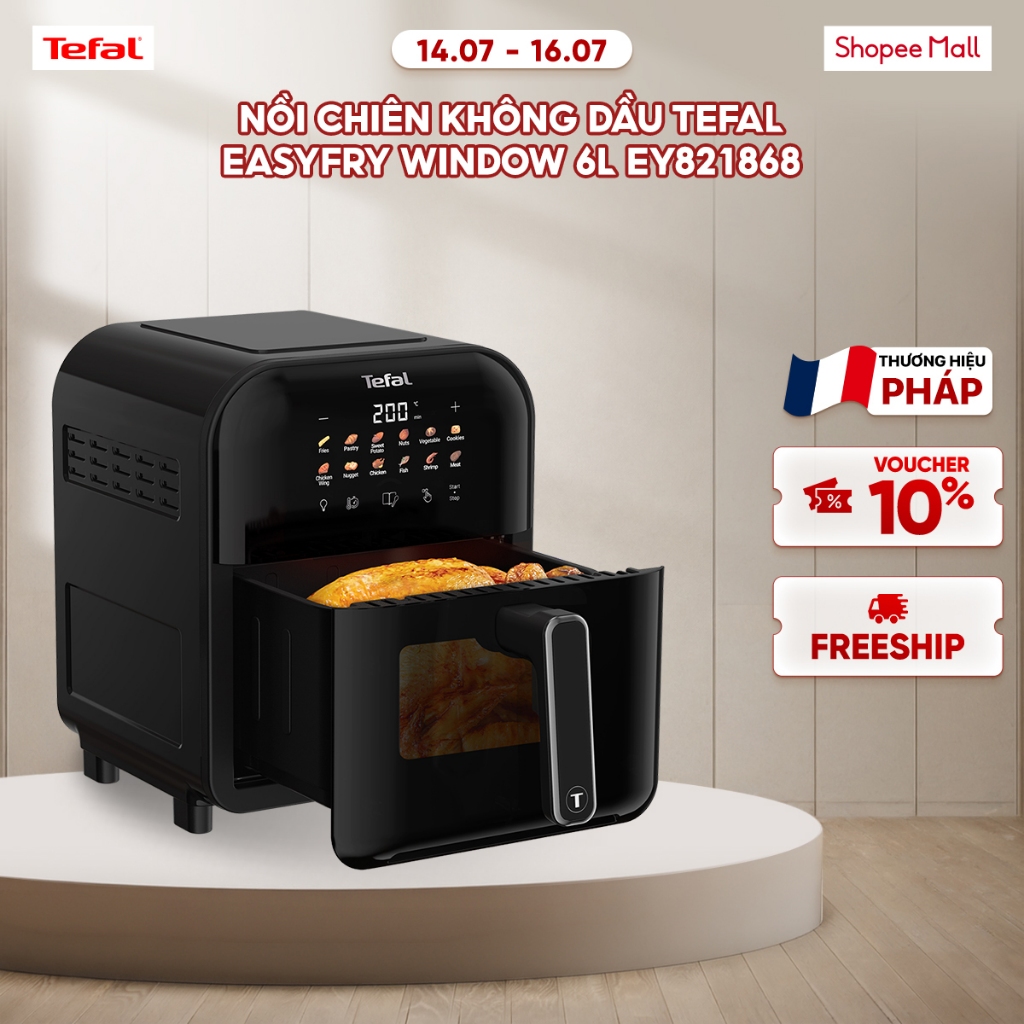 Nồi chiên không dầu Tefal EasyFry Window 6L EY821868/EY8211Y0 