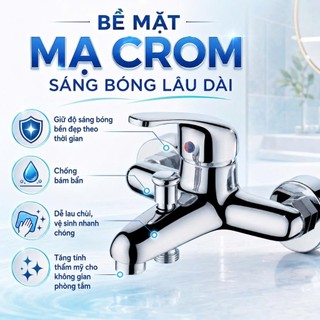 Vòi Sen Rossi R801S Có Nóng Lạnh, Bảo Hành 2 Năm, Thiết Kế Tinh Tế Chuẩn Tây Ban Nha