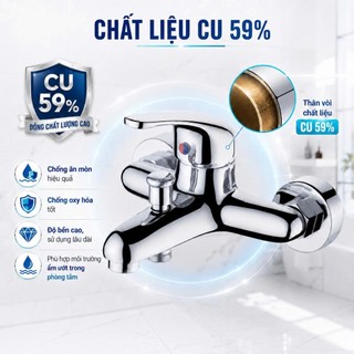Vòi Sen Rossi R801S Có Nóng Lạnh, Bảo Hành 2 Năm, Thiết Kế Tinh Tế Chuẩn Tây Ban Nha