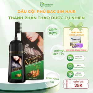 Dầu gội phủ bạc SIN HAIR Nhật Bản chính hãng 500ml thành phần thảo dược tự nhiên giúp phủ bạc hiệu quả tại nhà