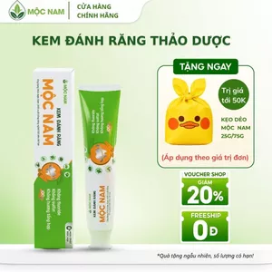 Kem đánh răng thảo dược Mộc Nam - Giảm hôi miệng, trắng sạch tự nhiên, không chứa Fluoride