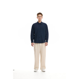 Áo Sơ Mi Nam Linen Đũi Dài Tay Form Relaxed Fit Suông Mát, Nhẹ, Mùa Hè