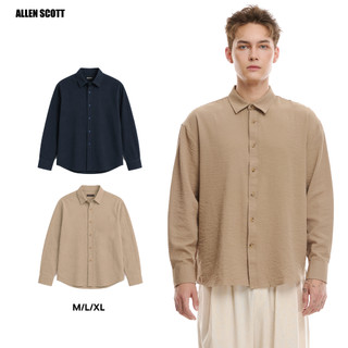 Áo Sơ Mi Nam Linen Đũi Dài Tay Form Relaxed Fit Suông Mát, Nhẹ, Mùa Hè