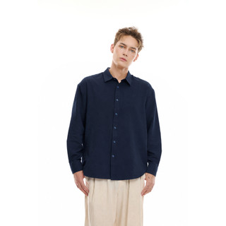 Áo Sơ Mi Nam Linen Đũi Dài Tay Form Relaxed Fit Suông Mát, Nhẹ, Mùa Hè